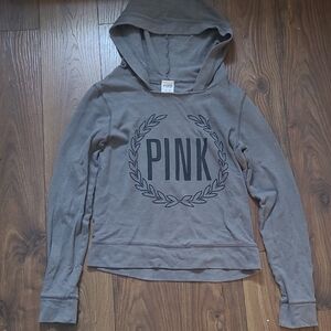 PINK Victoria's Secret Taupe Hoodie
